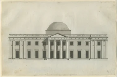 Chillington Hall: pen og vask tegning, nd [1780