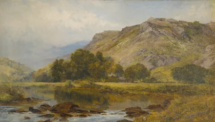 I Lledr-dalen, Nordwales (olie på lærred)