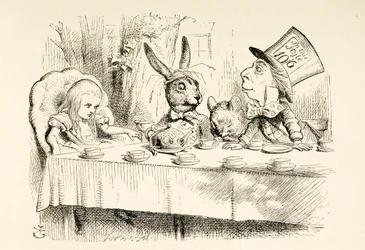 Alice til den gale hattemagers teselskab.