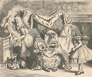 Alice, hertuginden og babyen, 1889