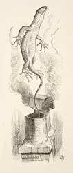 There Goes Bill!, fra Alices Adventures in Wonderland af Lewis Carroll (1832 - 98), pub. 1891