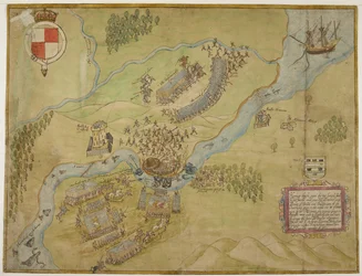 Bomuld Augustus I ii 38, Farvetegning af slaget ved Ballyshannon