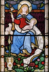 Madonna med barn, 1863 (glasmaleri)