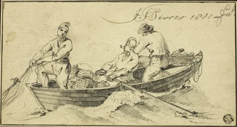 Tre fiskere i en båd