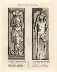 Gravbilleder i St Saviours Southwark