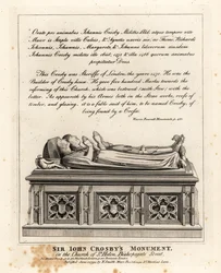 Sir John Crosbys monument i kirken St Helen, Bishopsgate Street
