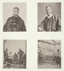 A Cantonese Gentleman, A Cantonese Gentleman, Schroffing Dollars, Reeling Silk, ca. 1868.