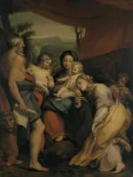 Madonna med barnet og de hellige Hieronymus og Maria Magdalene