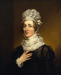 Portræt af Mrs John Trumbull, født Sarah Hope Harvey (1774-1824) 1820-23