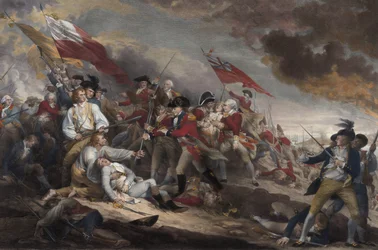 General Warrens død i slaget ved Bunker Hill, 17. juni 1775, pub. 1786