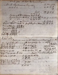 Detaljer om raketten fra Rastricks notesbog, Rainhill Trials, 1829