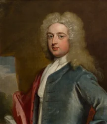 Portræt af Sir Orlando Bridgeman, 4. Bt (1695-1764), ca. 1715-39 (olie på lærred)