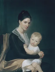 Mrs. Marinus Willett og hendes søn Marinus, Jr., ca. 1802.
