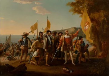 The Landing of Columbus, anden halvdel af det 19. århundrede..