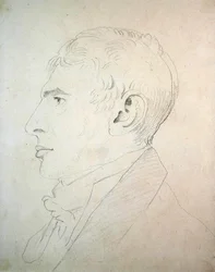 Portræt af Wilson Lowry (blyant på papir) (se også 266301)
