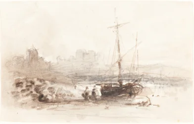 Sejlbåd på en strand
