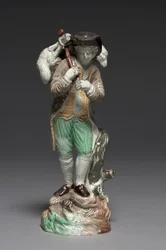 The Lost Sheep, made by Staffordshire Factory, c.1770dani