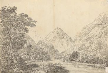 Udsigt i Oheitepeha Bay, Otaheite