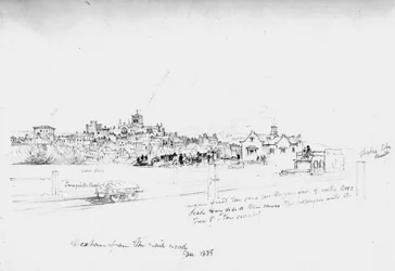 Hexham fra Rail Road, 1835