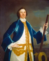 Uidentificeret britisk flådeofficer, ca. 1745.