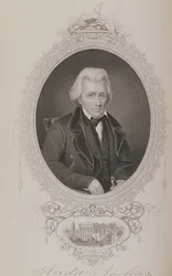 Andrew Jackson, fra The History of the United States, Vol. II, af Charles Mackay, graveret af W.J. Edwards