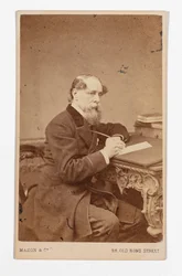 Carte-de-visite af Charles Dickens, af John & Charles Watkins