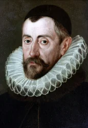Sir Francis Walsingham (v.1532-1590), engelsk politiker (maleri af J.de Critz).London National Portrait Gallery