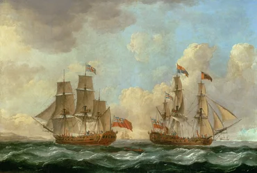 Vandrefuglen i to stillinger ud for kysten, 1766