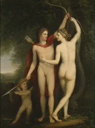 Venus, Adonis og Amor