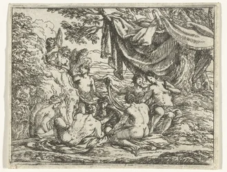 Satyrer og nymfer under et træ