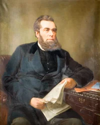 Portræt af John Skirrow Wright 1823-1880, 1880.