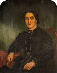 Portræt af fru George Haynes, 1850-1900.