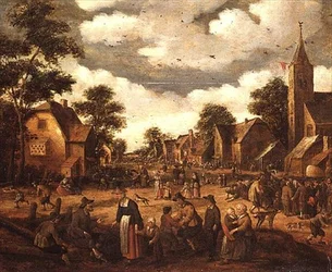 Landsbyscene