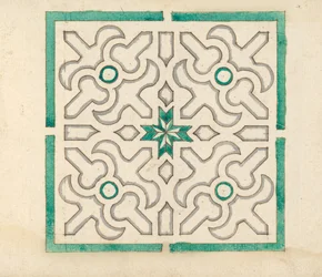 Album indeholdende 75 tegninger til Haveespalier & Parterres, ca. 1610-40.