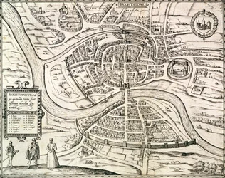 Kort over Bristol, fra 