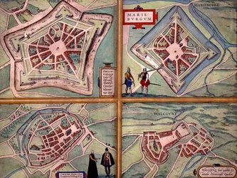 Kort over Philippeville, Mariembourg, Chimay og Walcourt, fra 