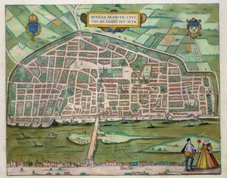 Kort over Aurelia, fra 