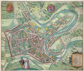 Kort over Luxembourg, fra 