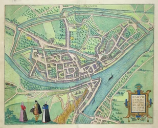 Kort over Namur, fra 