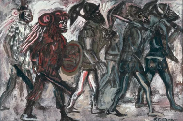 The Teules, ca. 1945 (gouache på papir)