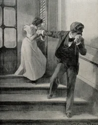 Trist farvel. 1900 (tegning)