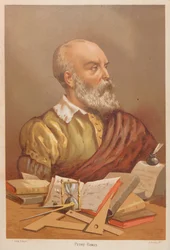 Peter Ramus. Fra: Videnskaben og dens mænd, 1879.