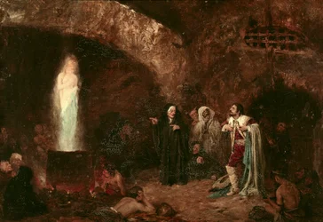 "Heksene eller Faust" Illustration til værket af Johann Wolfgang von Goethe (1749-1832) (maleri)