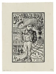 Fra Torreón til Lerdo, ca. 1905, trykt 1942 (gravering)