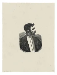 Portræt, ca. 1888-1913, trykt 1942 (gravering)