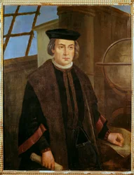 Portræt af Christoffer Columbus (Christopher Columbus, Cristoforo Colombo)