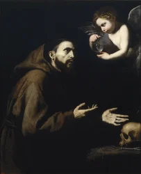 Frans af Assisi og englen med vandflasken, 1636-1637