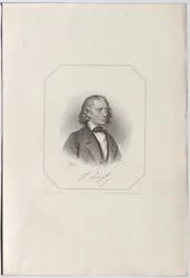 Portræt af Franz Liszt 1811-1886, 1856.