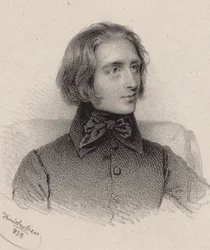 Portræt af komponisten Franz Liszt 1811-1886, 1838.