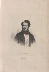 Portræt af operasangeren Giovanni Orazio Cartagenova 1800-1841, 1838.